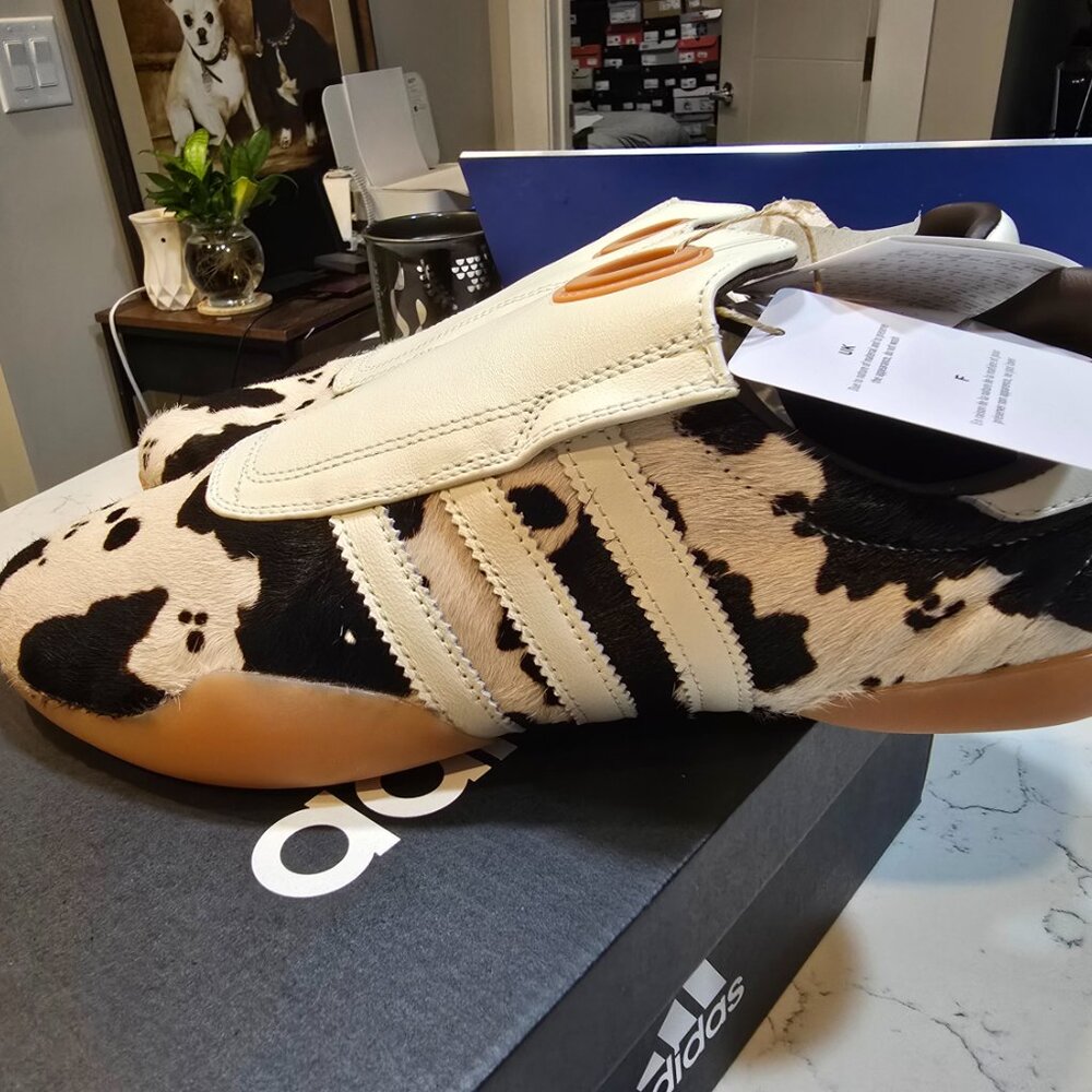Adidas Taekwondo Mei 'Cow Print' JS0297 Mens Size 10 RARE HTF SNEAKER W 11 NEW - Picture 3 of 14